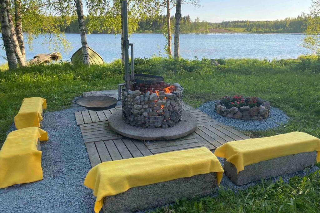Viihtyisae Kolmio Jaerven Rannalla Haapavesi Exterior foto